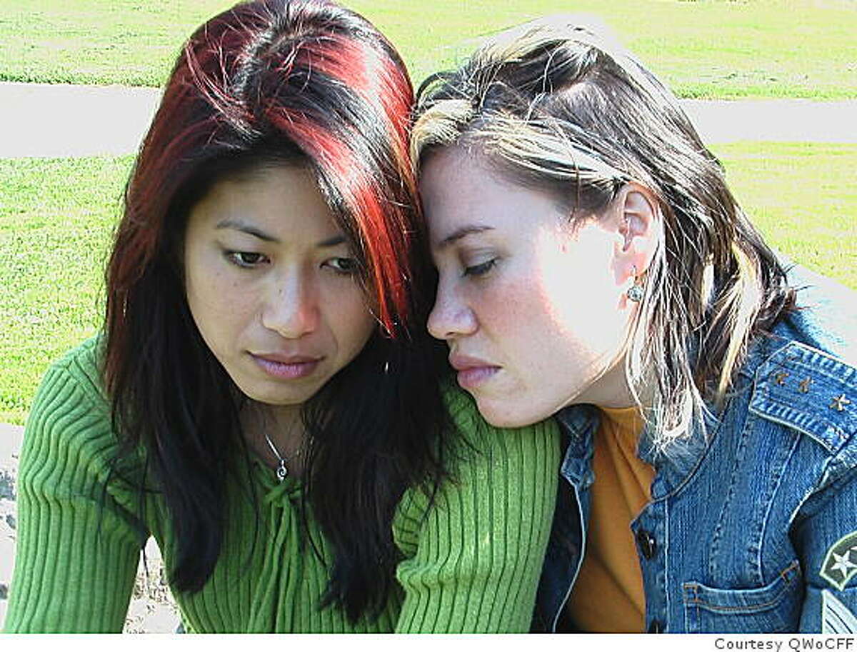 A lesbian couple tries to stay together while being chased by immigration agents in "Look Again," directed by Jennifer Lin. The film plays during the Queer Women of Color Film Festival Sat. June 13.