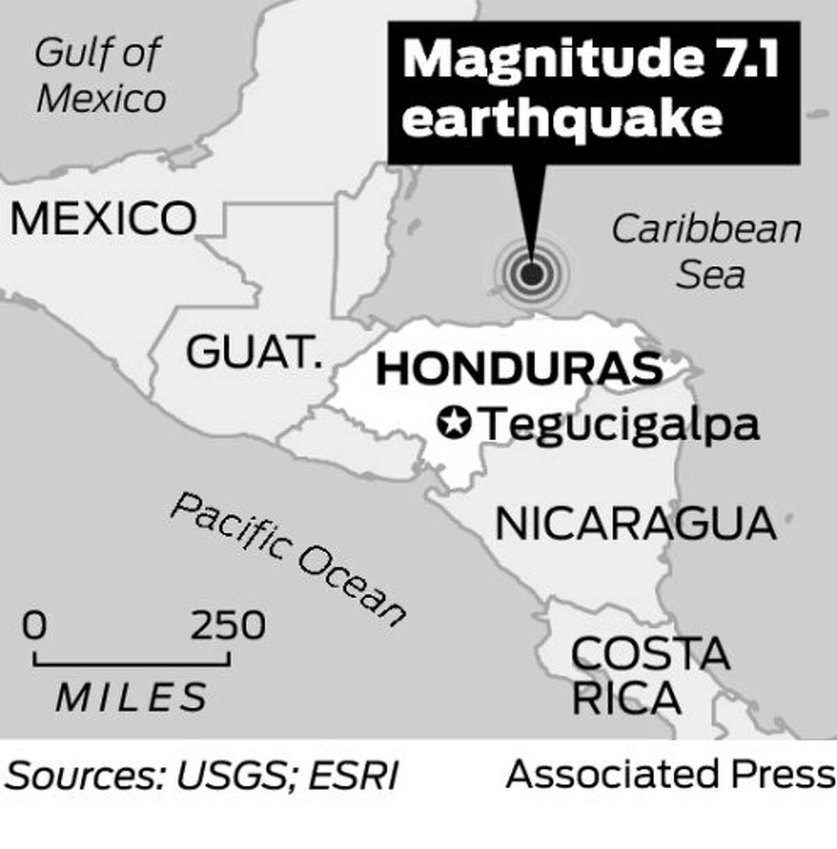 Powerful earthquake hits Honduras