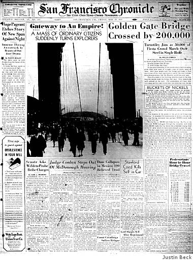 From the archives: Golden Gate Bridge opens