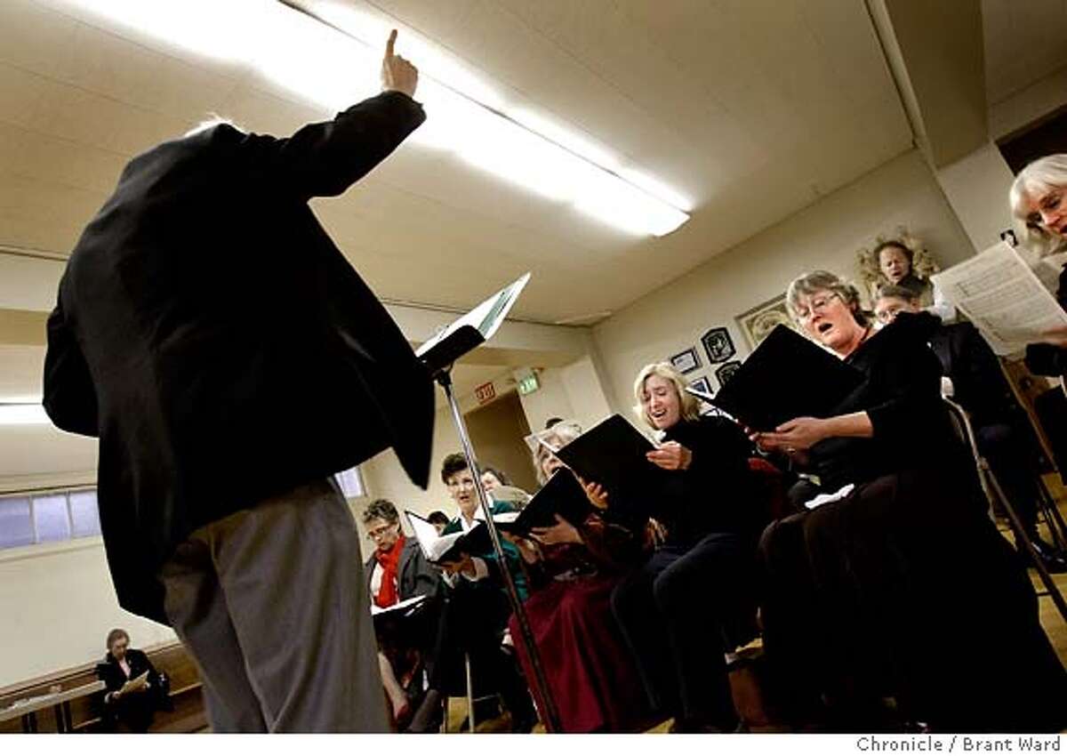 gregorian_chant_769.JPG During a rehearsal before mass, Music Professor William Mahrt leads the choir. Stanford Professor William Mahrt rehearses his choir which still sing Gregorian chants, a centuries old Catholic tradition Mahrt believes is a pathway to the sacred and divine. The choir is called St. Ann Choir and they perform at St. Thomas Acquinas in Palo Alto. {By Brant Ward/San Francisco Chronicle}11/25/07 Ran on: 12-23-2007 William Mahrt directs the St. Ann Choir during a rehearsal before Mass. The choir performs Gregorian chant at St. Thomas Aquinas Church in Palo Alto.