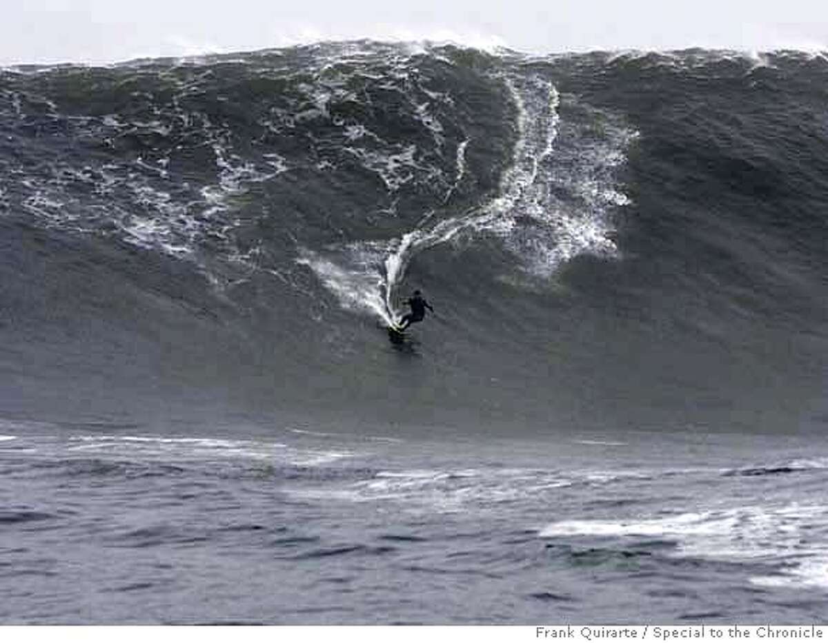 First of four. Sequence of pictures showing Darryl Virostko, the big-wave surfer known as Flea, wiping out on a wave at Maverick's on December 4, 2007. The famous surf spot saw some of the biggest waves ever on December 4, 2007. Frank Quirarte / Special to The Chronicle