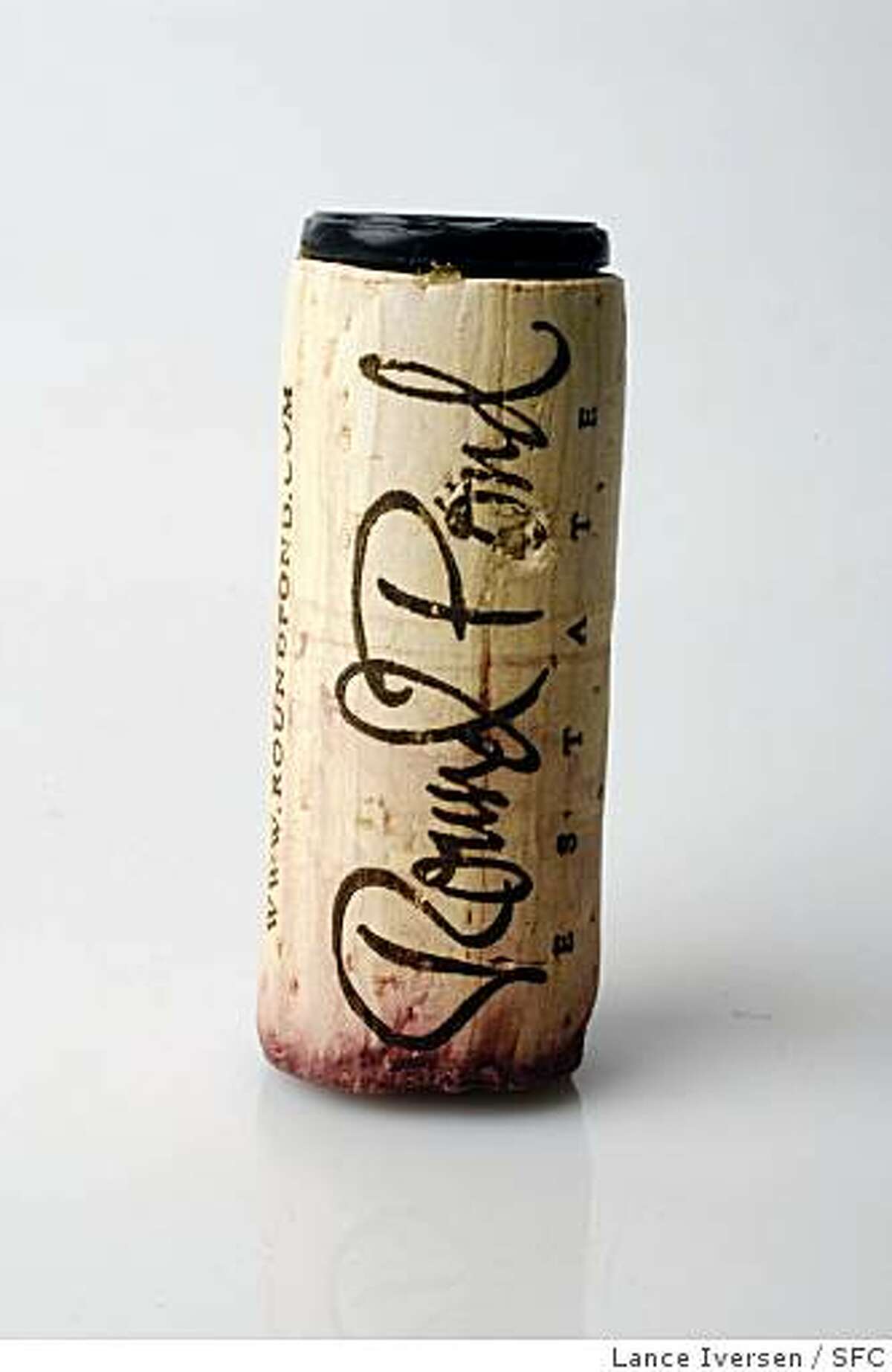A wine cork from Round Pond Winery
