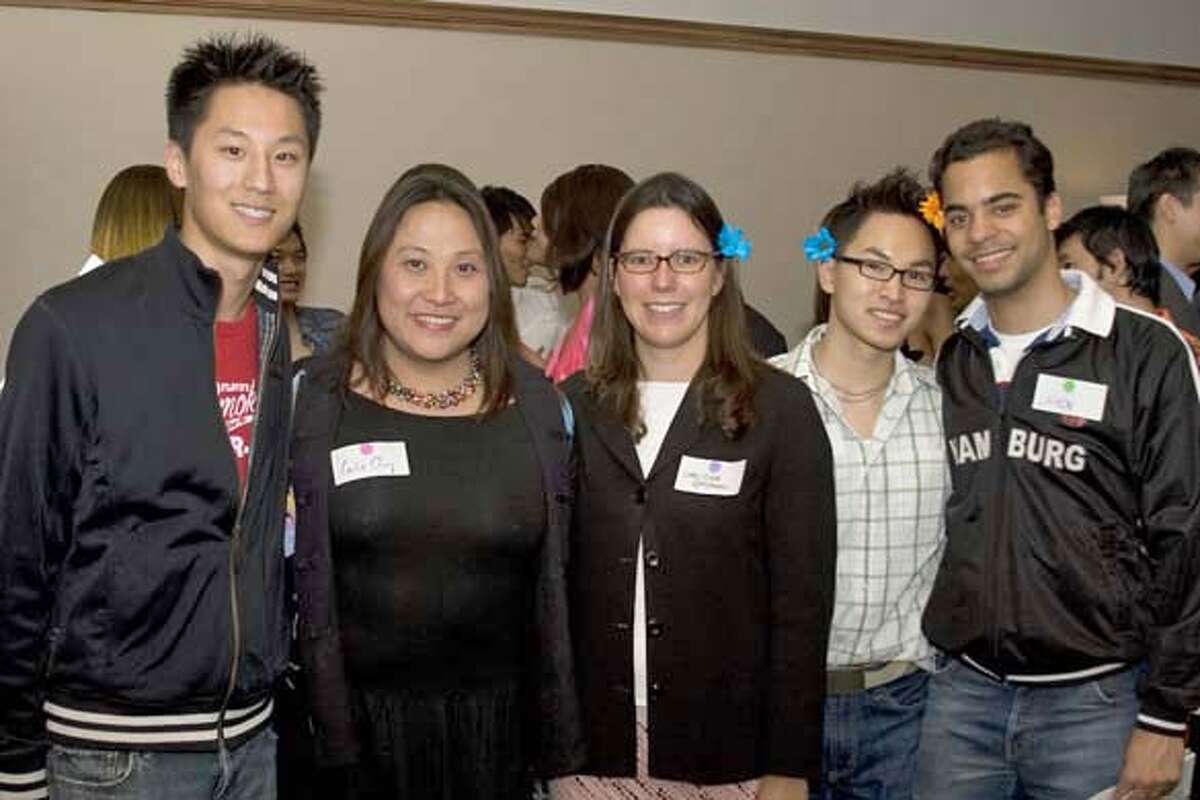 Jason Chan from Mayor's Office, Cecilia Chung, Christine Gasparac, Trevor Nguyen, and Alex Randolph hang out at the VIP lounge. Ran on: 08-05-2007 NO CAPTION HERE