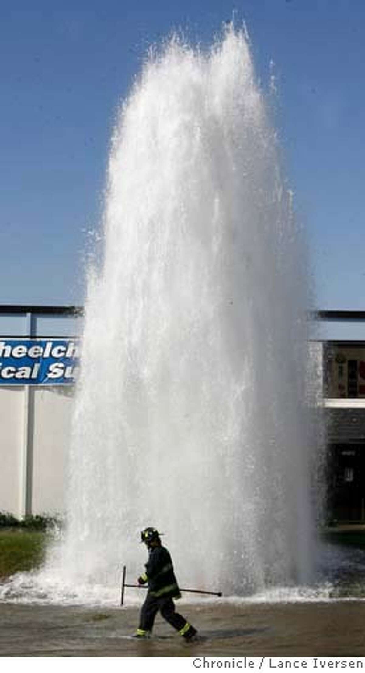Manmade geyser erupts in Fremont