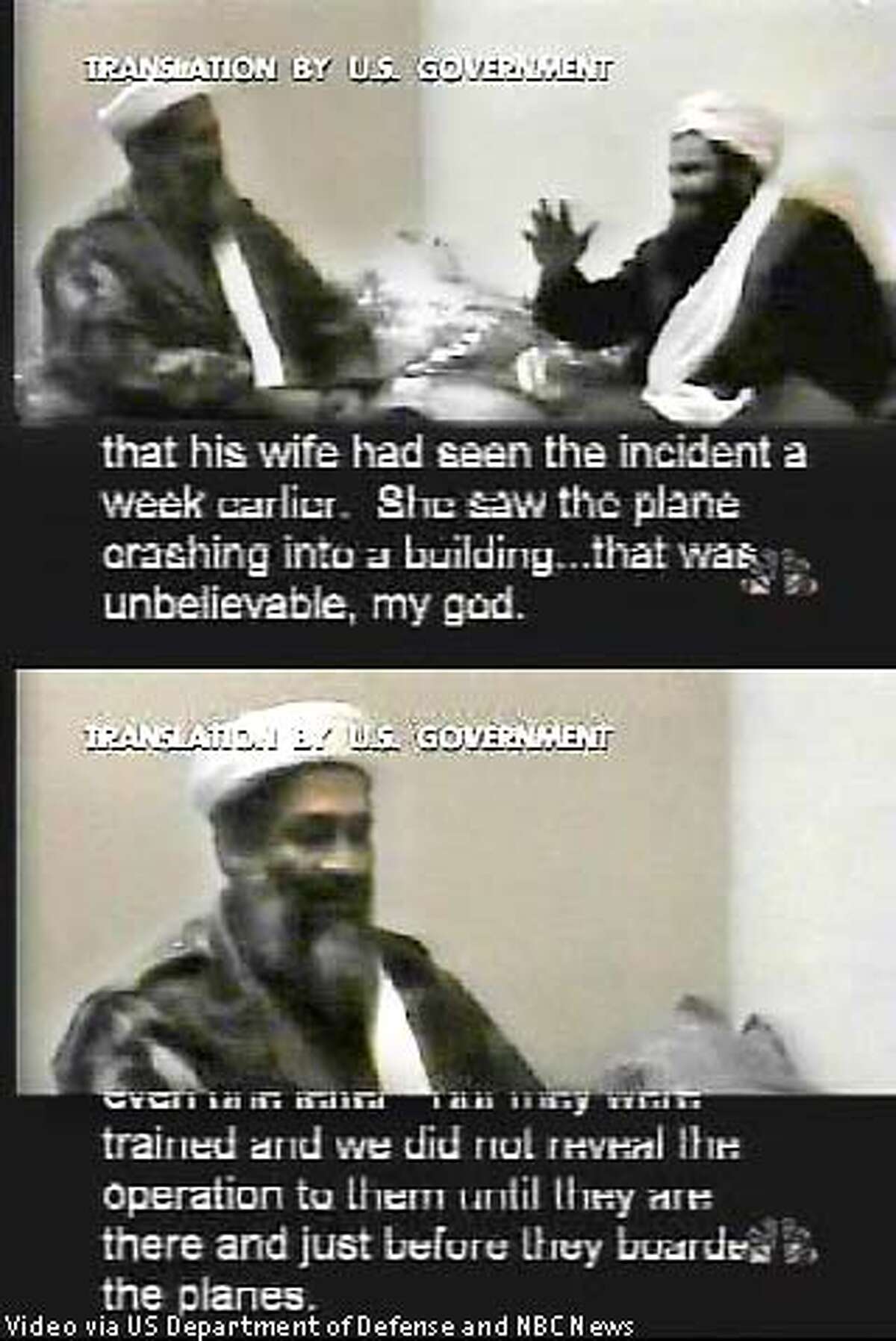 Bin Laden Tape: Full Transcript With Video Excerpts