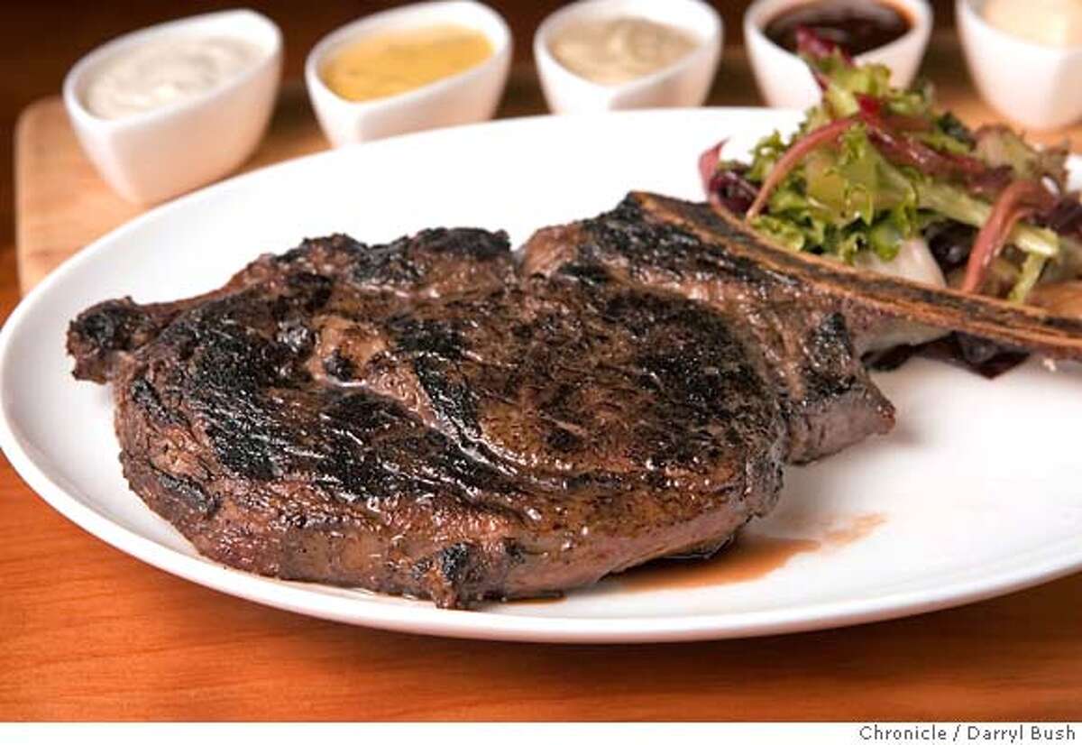 �d.10larkcreek_017_db.JPG Blackened usda prime bone-in ribeye steak at Lark Creek Steak at Westfield� San Francisco Centre in San Francisco, CA, on Thursday, November, 9, 2006. 11/9/06 Darryl Bush / The Chronicle ** (cq) MANDATORY CREDIT FOR PHOTOG AND SF CHRONICLE/ -MAGS OUT