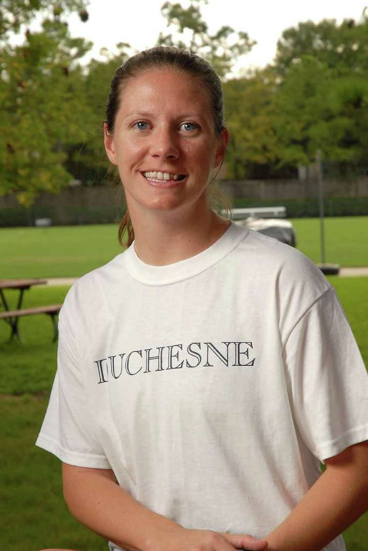 Cross Country coach Jennifer Allen at Duchesne Academy Wednesday Aug. 06,2008.Allen also coaches soccer at St. Pius.