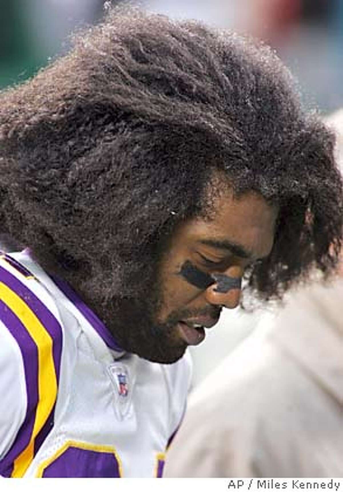 randy moss vikings afro