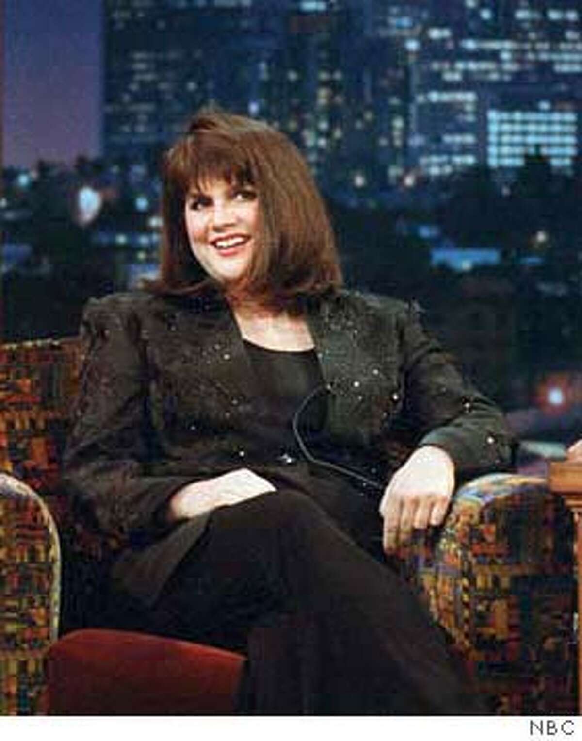 Robin Quivers, left, sidekick deejay of radio personality Howard Stern, verbally spars with Linda Ronstadt during an appearance on "The Tonight Show with Jay Leno" on Thursday, April 27, 1995, in Burbank, Calif. Ronstadt says Stern takes advantage of Quivers. (AP Photo, NBC) ALSO RAN 7/22/02 CAT