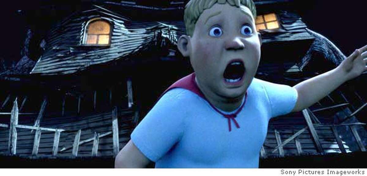 In Columbia Pictures� comedy thrill-ride Monster House, Chowder (Sam Lerner) crosses over to the other side of the street to unlock a mystery and experiences the greatest adventure of his life. CR: Sony Pictures Imageworks