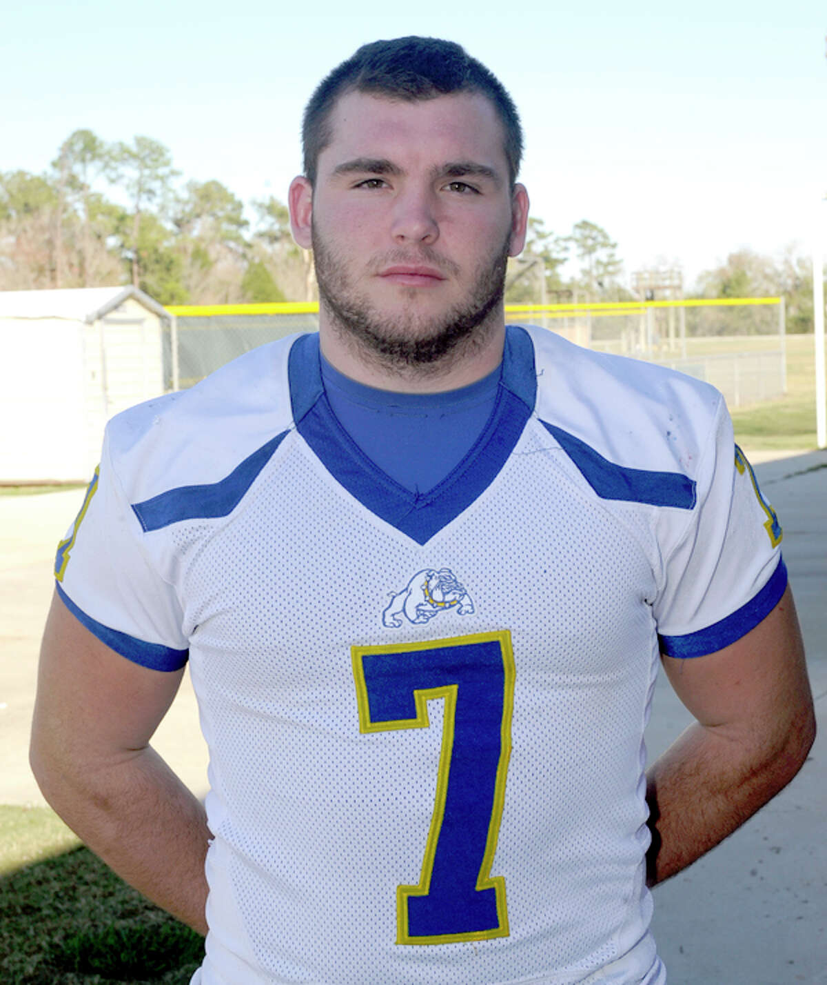 Brandtley Wilson is a starter on the Kelly High School football team. Dave Ryan/The Enterprise