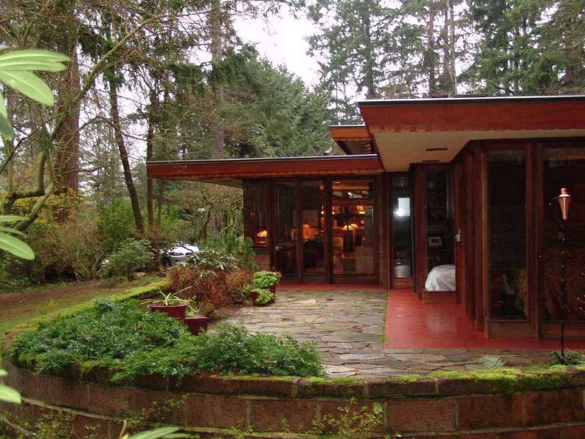 Exterior of the Frank Lloyd Wright-designed Brandes Residence in Sammamish.