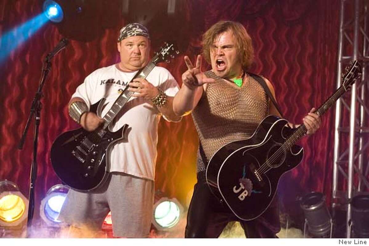�In this photo provided by New Line, Kyle Gass (KG) and Jack Black (JB) have formed a band the likes of which has never been seen in "Tenacious D and the Pick of Destiny." (AP Photo/New Line)