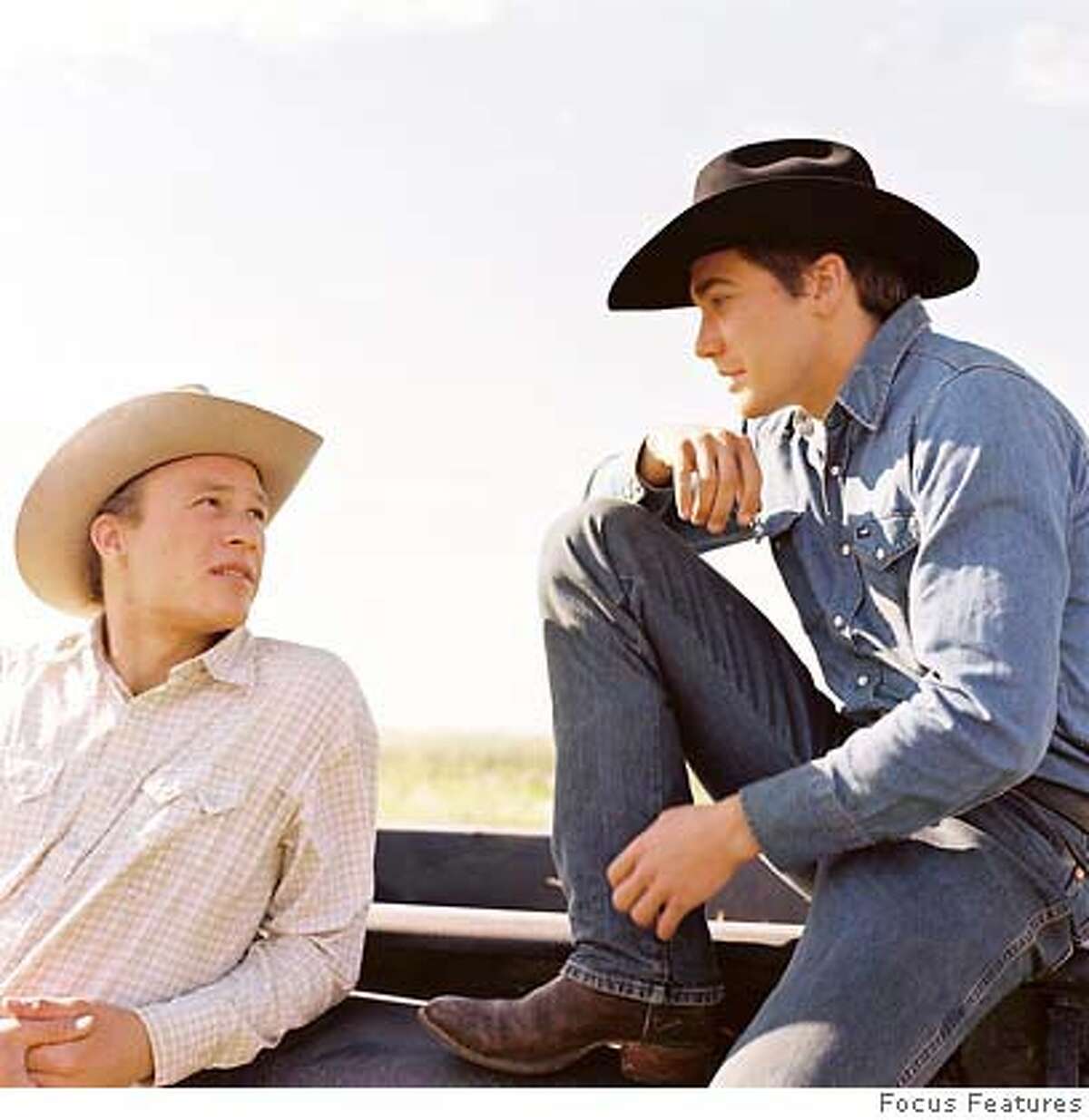 Still from the movie, "Brokeback Mountain," with stars Heath Ledger and Jake Gyllenhaal. Photo: Courtesy of Focus Features