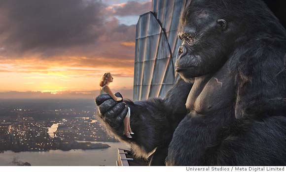 Girl meets gorilla in big, hairy mess of a movie. If only Peter Jackson ...