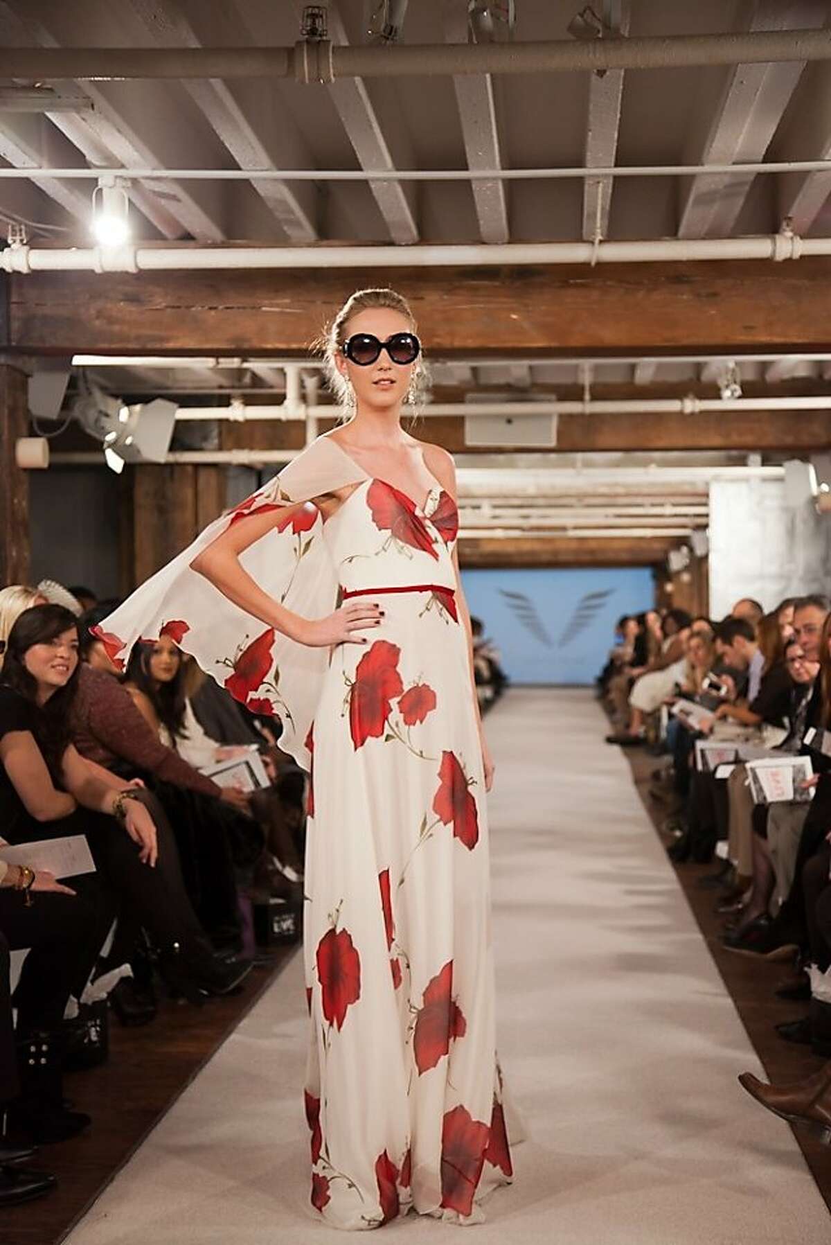 Images from the Polyvore LIve runway show, held as part of Mercedes-Benz Fashion Week in New York.