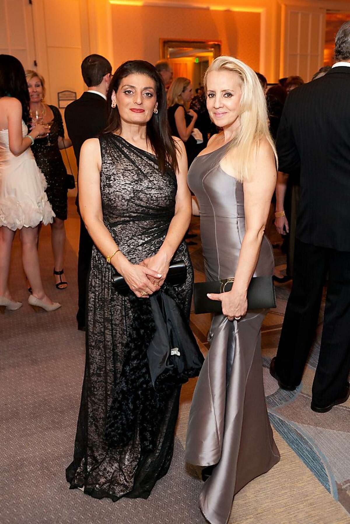 The Smuin Ballet's "Beyond Ballet" gala on Jan. 28, 2012, held at the Four Seasons in San Francisco, raised $300,000 for the nonprofit dance group. Attending the gala, from right to left, are: gala co-chair Athena Konstin and Lena Fabian.