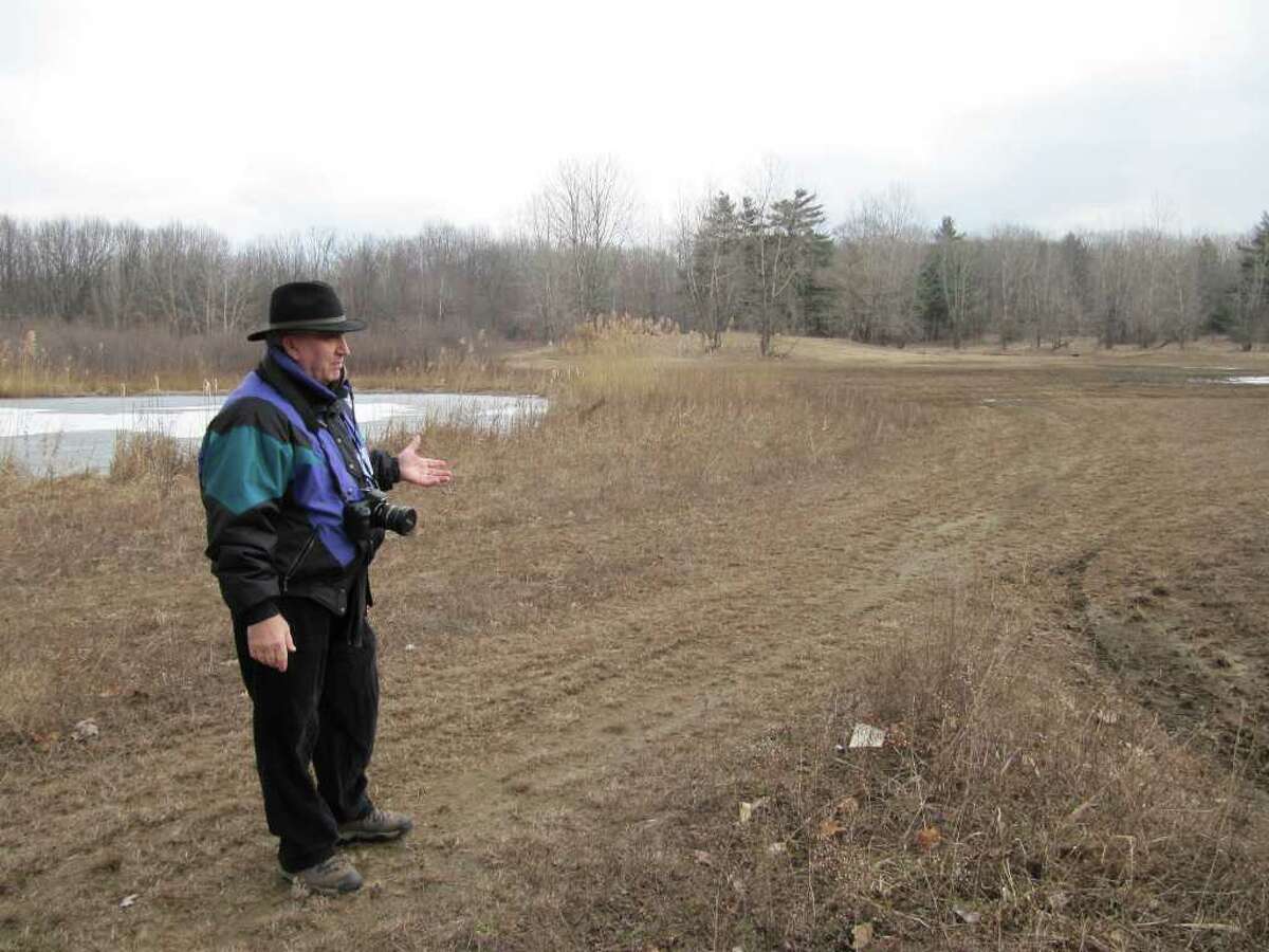 Gillian Scott/Times Union Schenectady City and County Historian Don Rittner discusses plans to restore dunes at the Woodlawn Pine Bush Preserve in Schenectady.