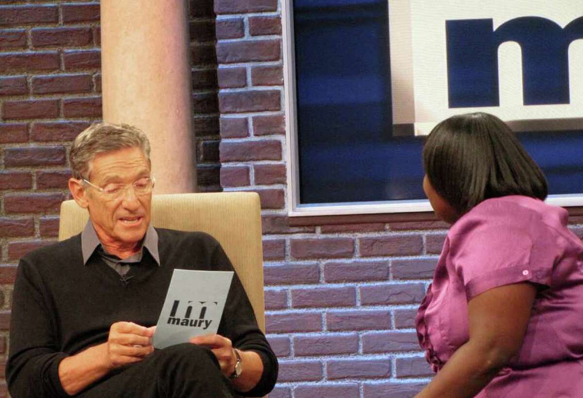 Maury Povich is shown on the set of his syndicated talk show, "Maury," in Stamford. Povich, who shares the studio with Jerry Springer and Steve Wilkos, is currently enjoying his best ratings in five years. "Maury" is the top talk show among young viewers. (AP Photo/The Maury Show)