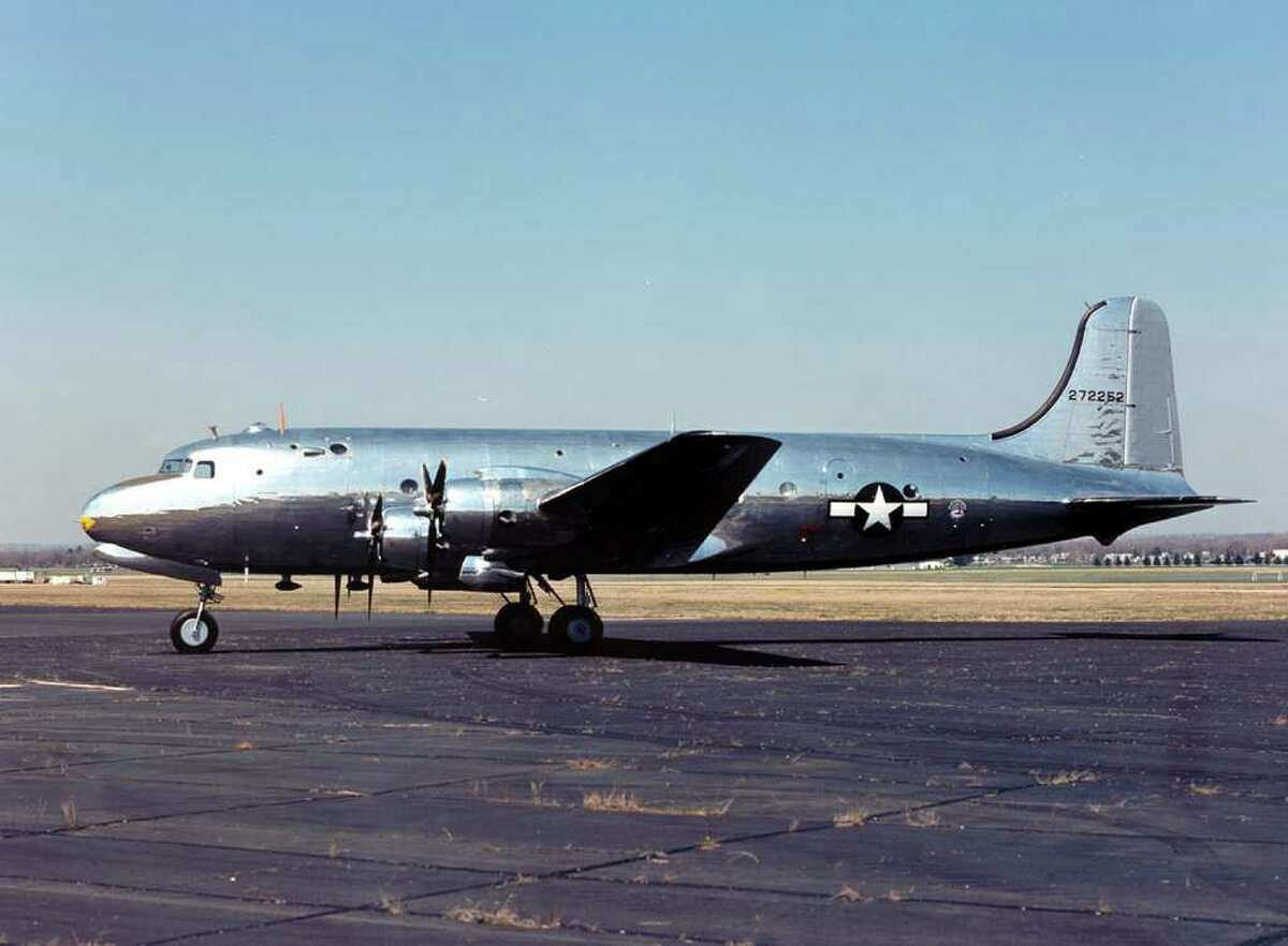 Douglas Aircraft built the first presidential airplane, the VC-54C "Sacred Cow," while Franklin D. Roosevelt was in office. It uses a C-54A fuselage and C-54B wings.