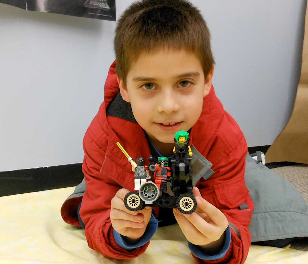 Chockablock fun Little ones love Legos at library