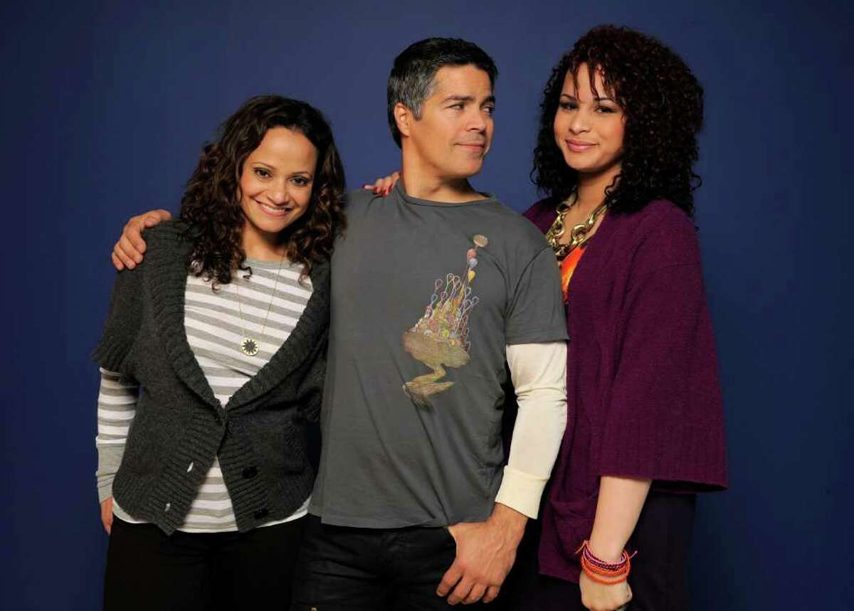 PARK CITY, UT - JANUARY 23: Actors Judy Reyes, Esai Morales and Harmony Santana pose for a portrait during the 2011 Sundance Film Festival at The Samsung Galaxy Tab Lift on January 23, 2011 in Park City, Utah. (Photo by Larry Busacca/Getty Images for Sundance Film Festival) *** Local Caption *** Judy Reyes;Esai Morales;Harmony Santana