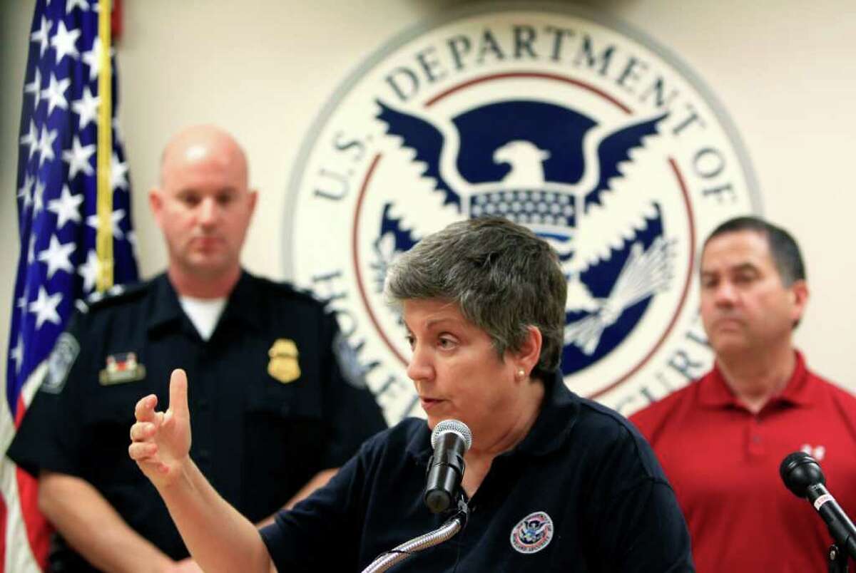 Homeland Security Secretary Janet Napolitano said Tuesday at the McAllen Border Patrol Station that her tour of the area helped her better understand the resources needed to protect South Texas ports and the border.