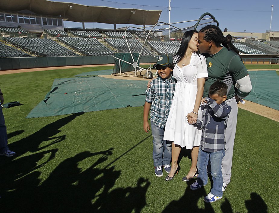 A's Manny Ramirez says he's in a good place