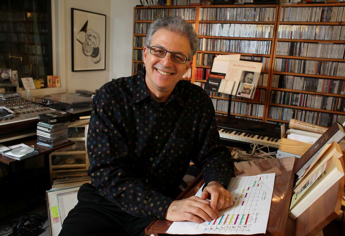 Composer and contemporary music impresario Charles Amirkhanian sits in his studio, Wednesday February 8, 2012, in El Cerrito, Calif.