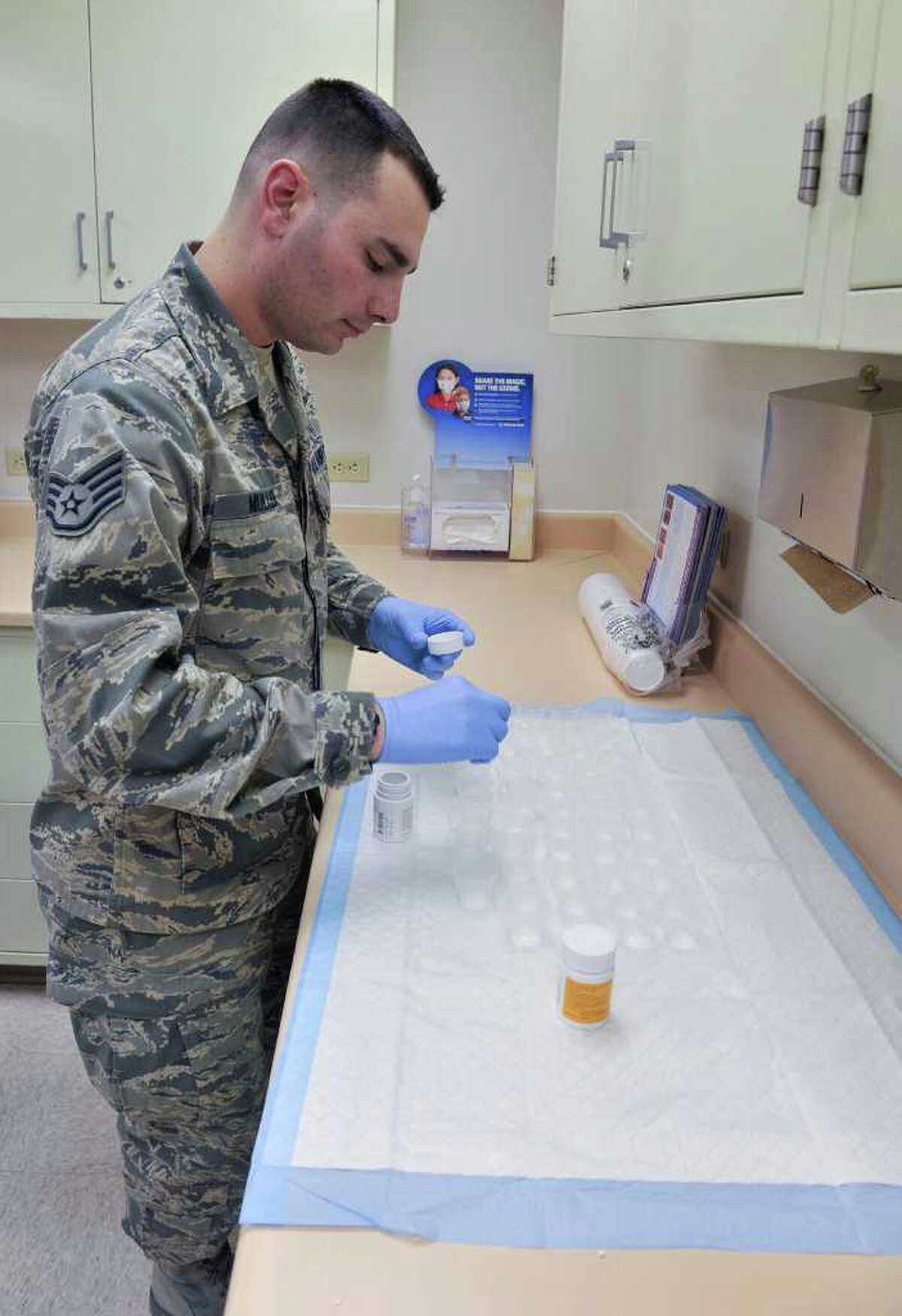 Vaccines countering viral illnesses at Lackland