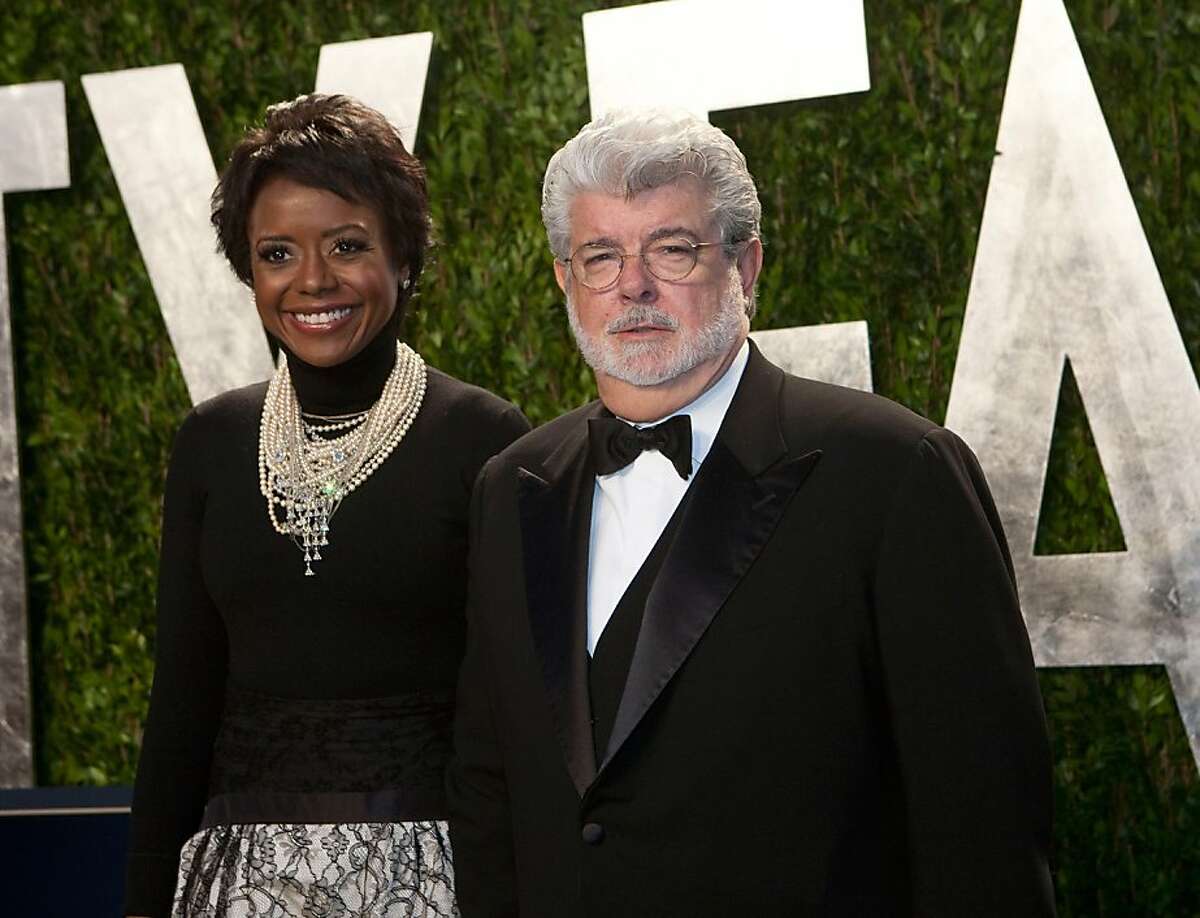 George Lucas and wife Mellody Hobson
