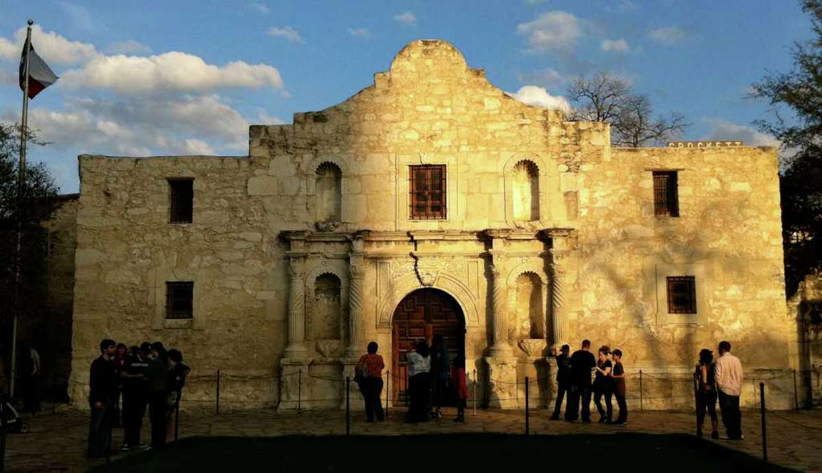 The Alamo Shrine, site of the 1836 Battle of the Alamo, is visited by 3 million visitors each year.