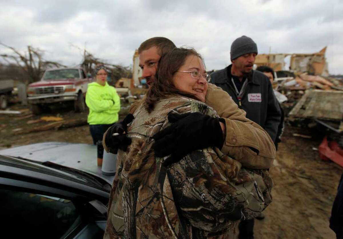 Tornadoes leave path of destruction