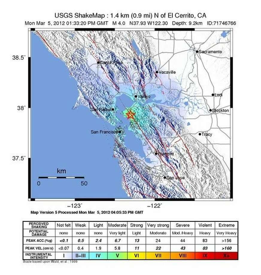 Earthquakes today hayward