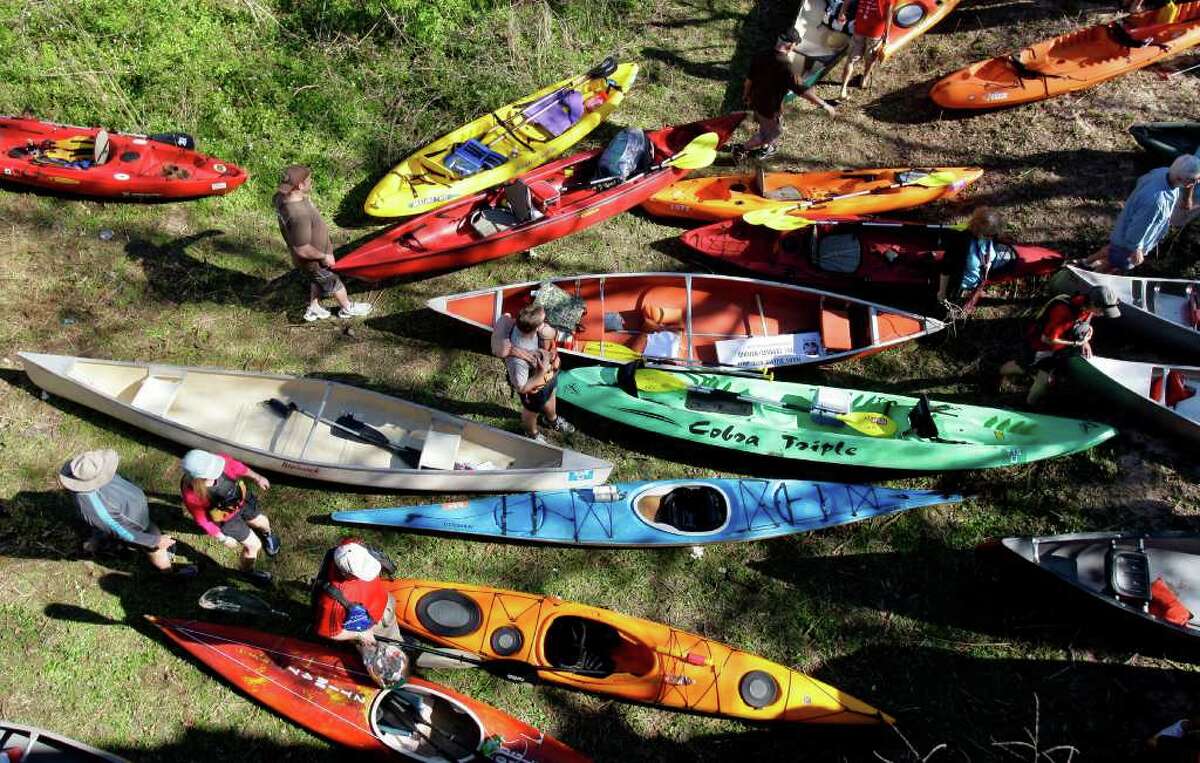 More than 400 boats and 600 people participated in the 2010 Buffalo Bayou Regatta.