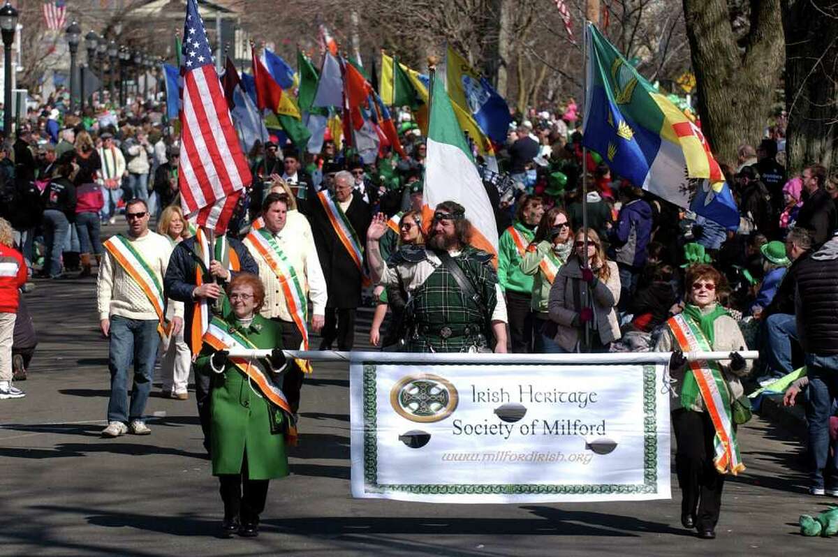 Huge Milford Throng Greets St Patricks Parade