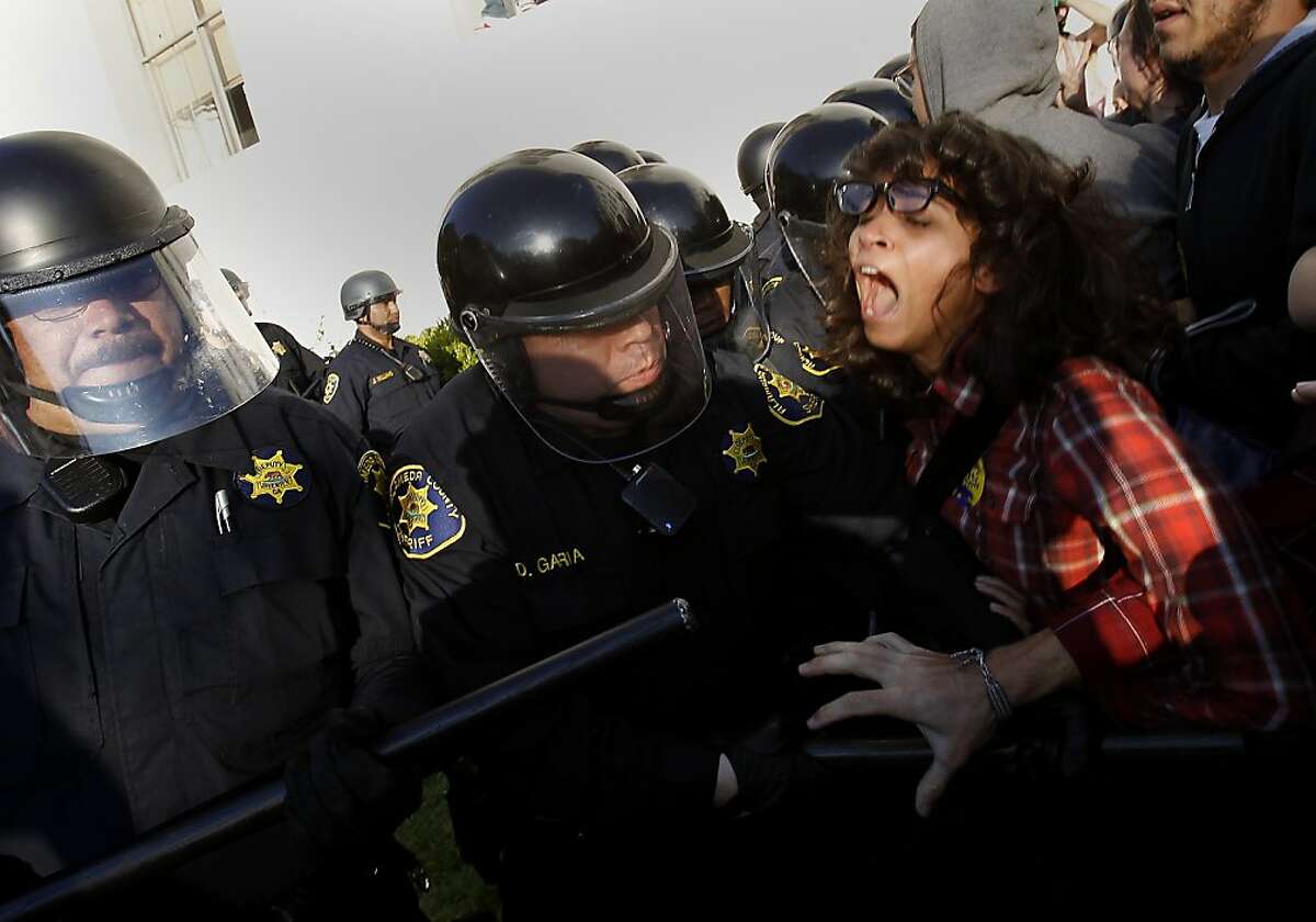 UC Berkeley 5 Charged In Batonjabbing Protest