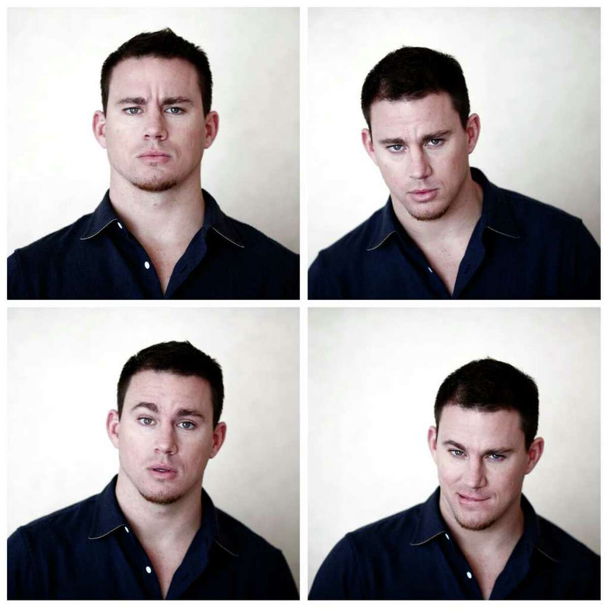 A combination photo of Actor Channing Tatum at the Ritz Carlton in Washington, Feb. 29, 2012. For over a decade, Hollywood has failed to mint the kind of actor who can anchor a blockbuster and repeat that feat over a prolonged period, but Tatum, one of moviedomâÄôs best hopes for a new male superstar, is working almost nonstop to become the new heavyweight. (Luke Sharrett/The New York Times) -- PHOTO MOVED IN ADVANCE AND NOT FOR USE - ONLINE OR IN PRINT - BEFORE MARCH 11, 2012. --