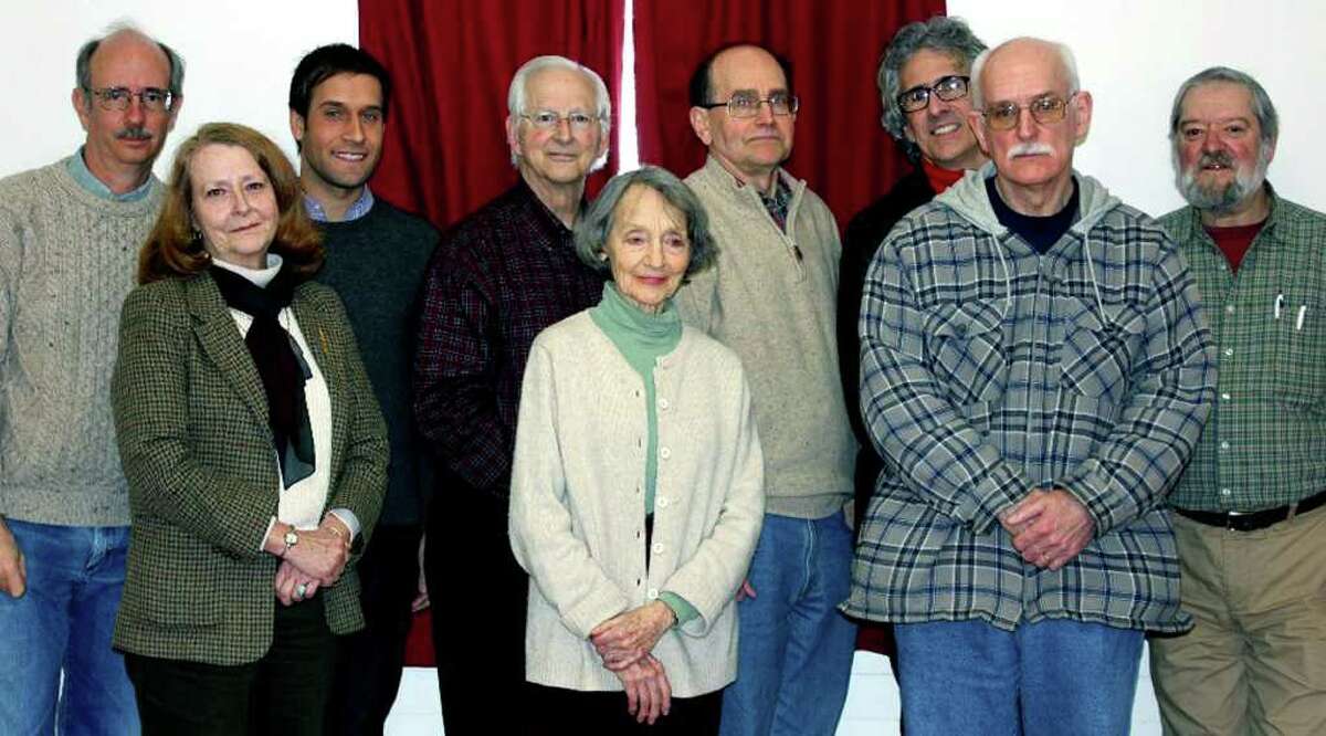 SPECTRUM/Among those active in the creation of the Washington History Club are, from left to right, front row, Susan McMaster, Nancy Babington and Doug McHan; and, back, Michael Bird, Gunn Memoural Museum curator Stephen Bartkus, Willie Smith, David Babington, Joseph Mustich and Douglas Schlicher. The club will hold a meeting March 19. Courtesy of Stephen Bartkus