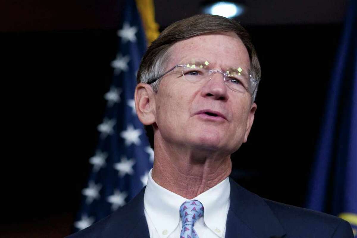 FILE - In this Aug. 10, 2010 file photo, Rep. Lamar Smith, R-Texas speaks during a news conference on Capitol Hill in Washington. The end of the year means a turnover of House control from Democratic to Republican and, with it, Congress' approach to immigration. In a matter of weeks, Congress will go from trying to help young, illegal immigrants become legal to debating whether children born to parents who are in the country illegally should continue to enjoy automatic U.S. citizenship.