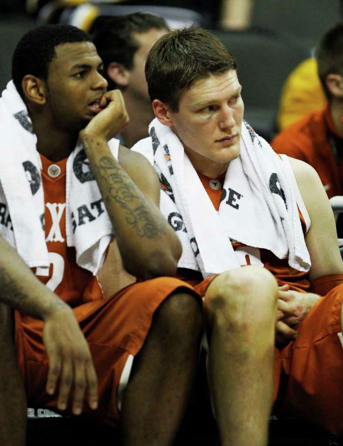 Jaylen Bond (left), Clint Chapman and the rest of the Horns have gone through their share of ups and downs this season.