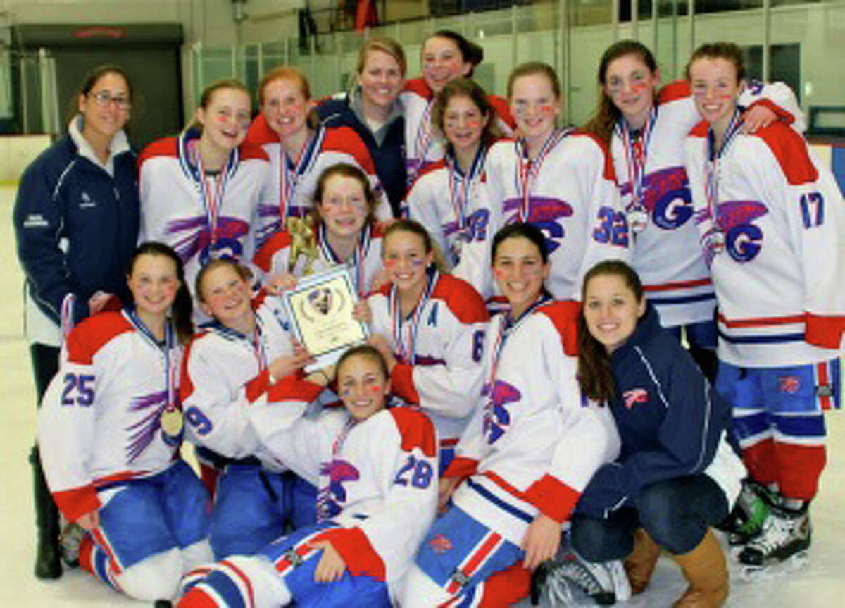 The Greenwich Skating Club U14 girls hockey team won the Winter Classic tournament in January before defeating the Darien Ice Cats for both the state championship and the regional title.