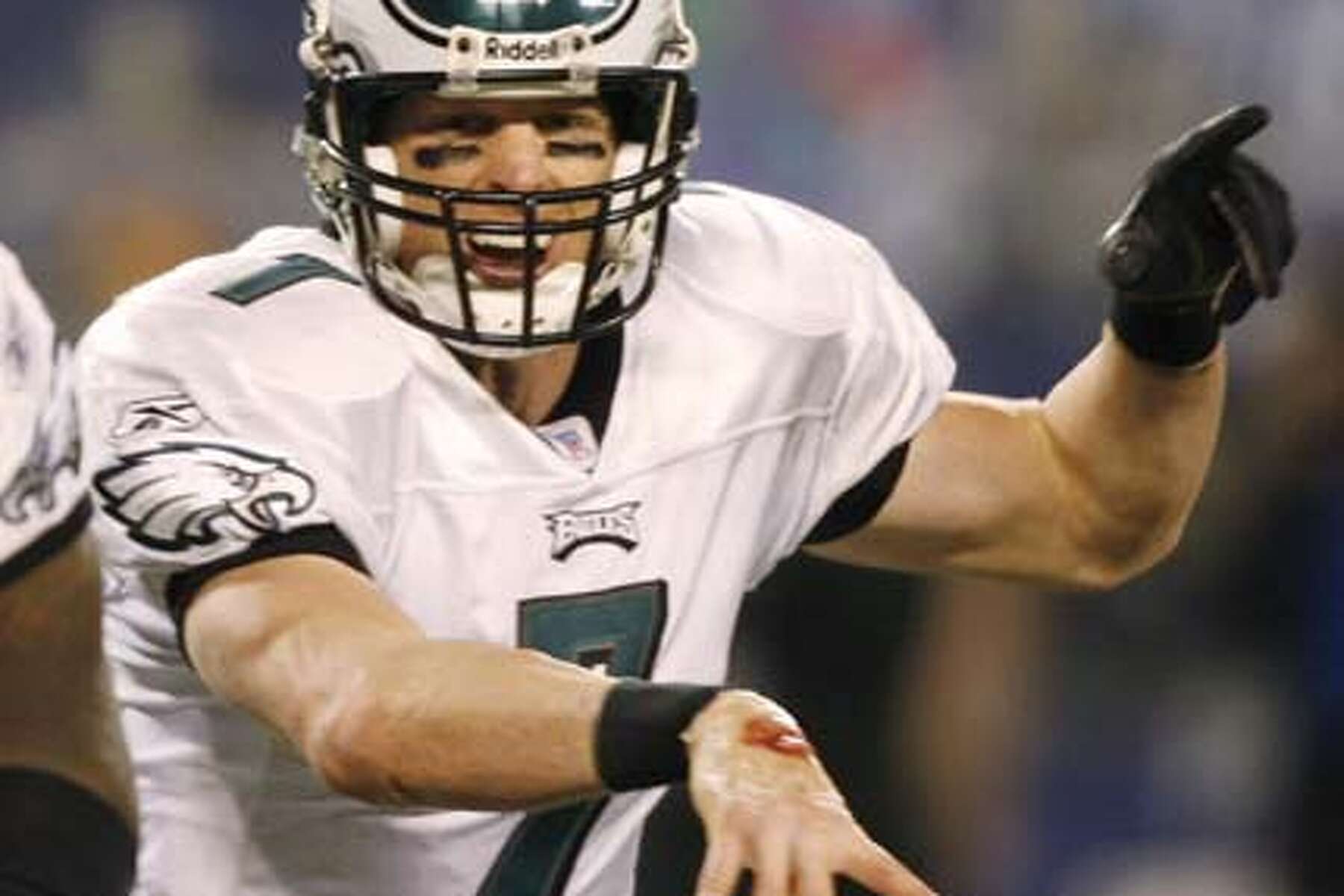 Philadelphia Eagles running back Brian Westbrook (36) gestures to