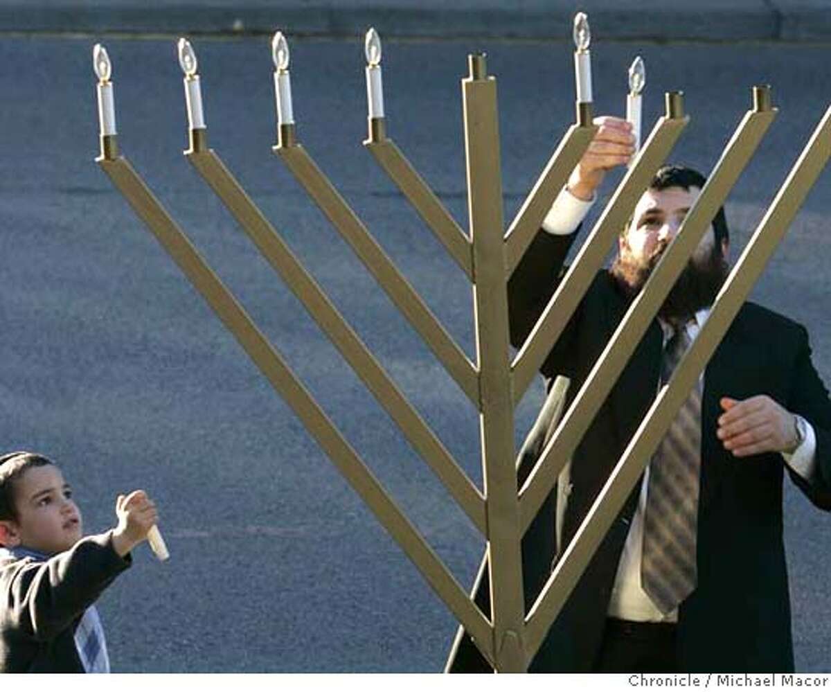 Damaged menorah restored, rededicated