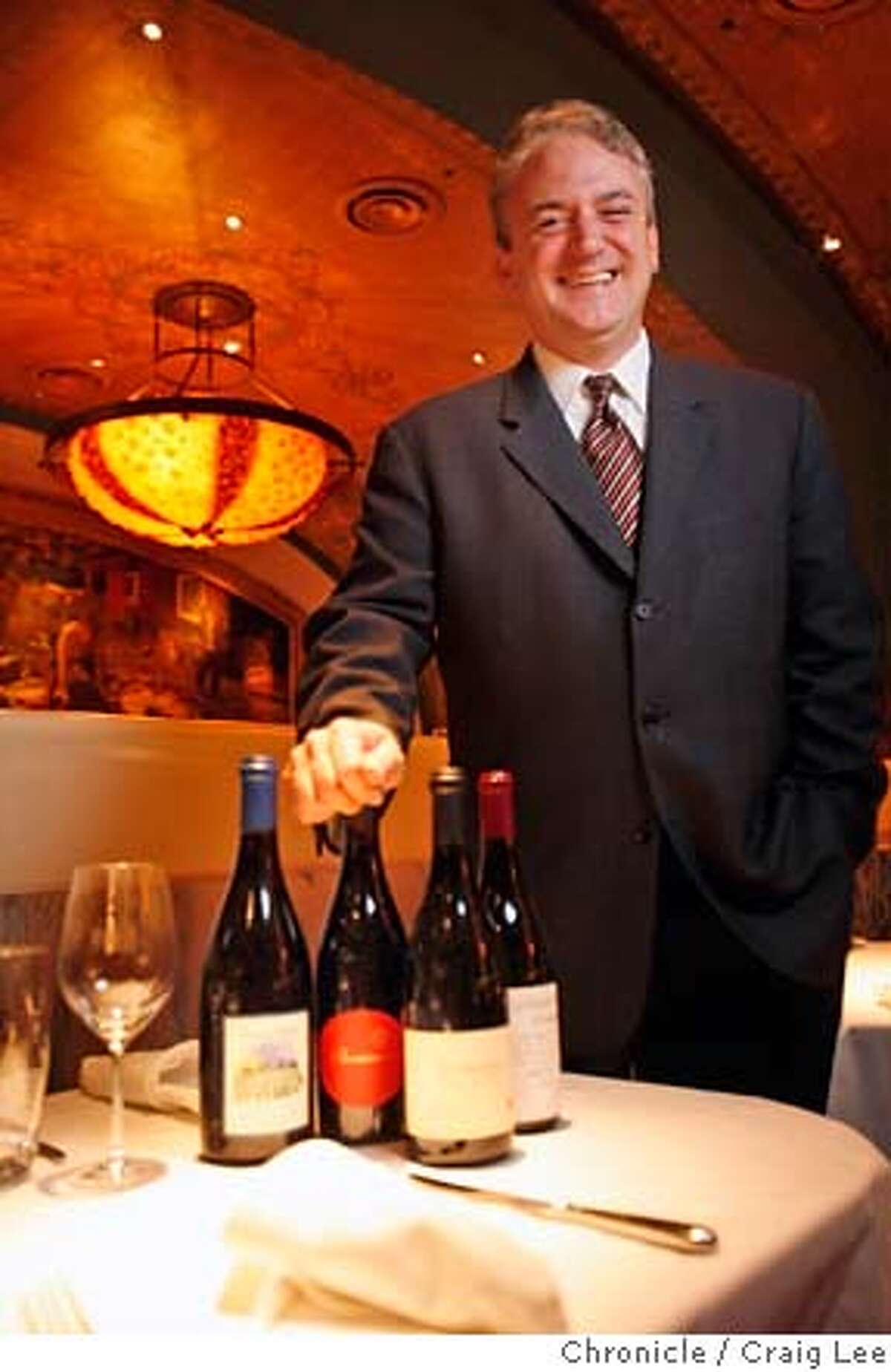 PINOT22_185_cl.JPG Photo of wine director at Farallon restaurant, Peter Palmer. Event on 12/8/06 in San Francisco. photo by Craig Lee / The Chronicle MANDATORY CREDIT FOR PHOTOG AND SF CHRONICLE/ -MAGS OUT