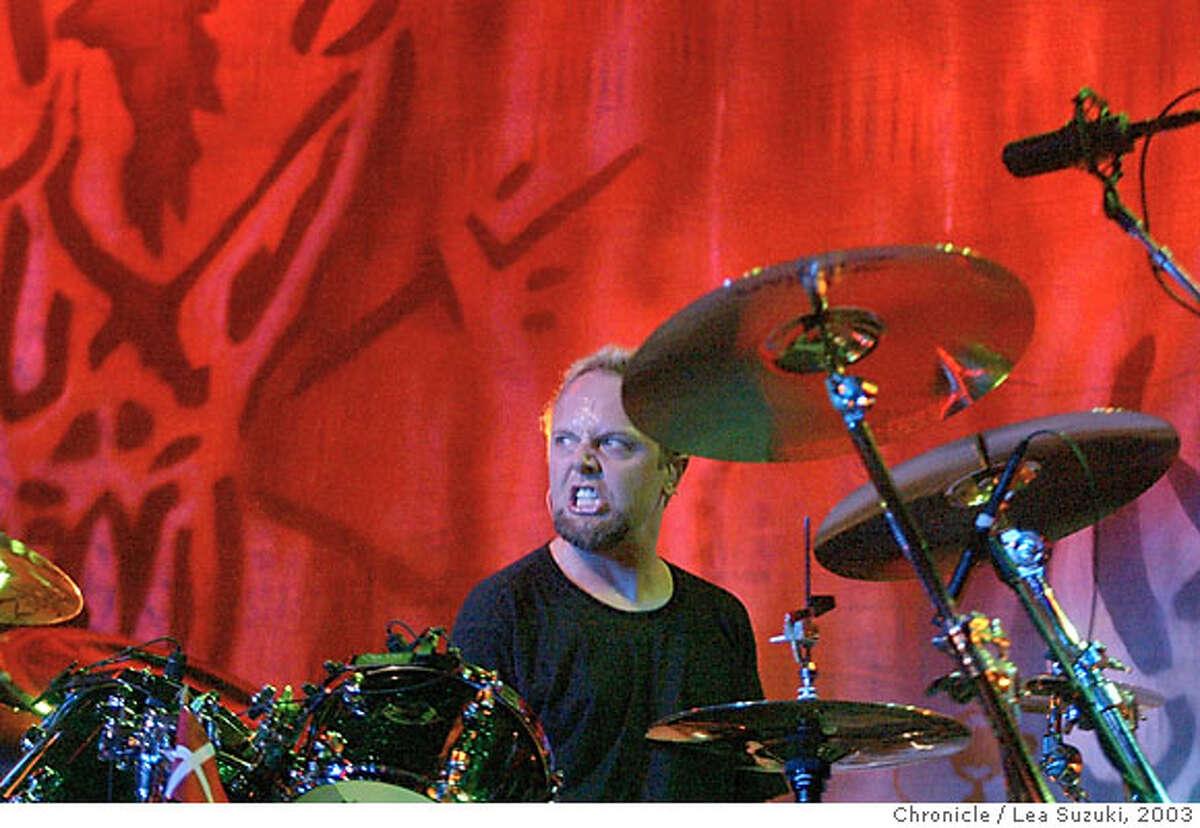 metallica086_ls.jpg Metallica performs at the Fillmore on 5/18/03 in San Francisco. Lars Ulrich. LEA SUZUKI / The Chronicle Ran on: 06-20-2004 MANDATORY CREDIT FOR PHOTOG AND SF CHRONICLE/ -MAGS OUT