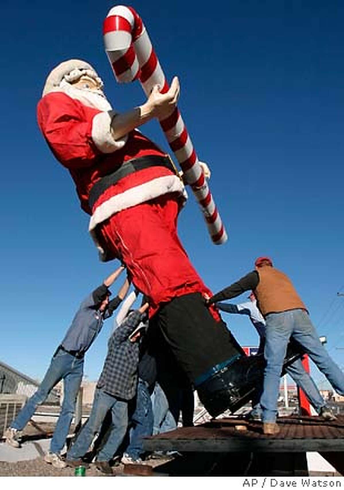 Many Czechs resent the imposition of Santa Claus into their Christmas tradition. Associated Press photo by Dave Watson