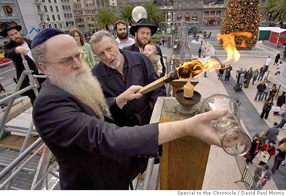 Hanukkah Greetings On Union Square