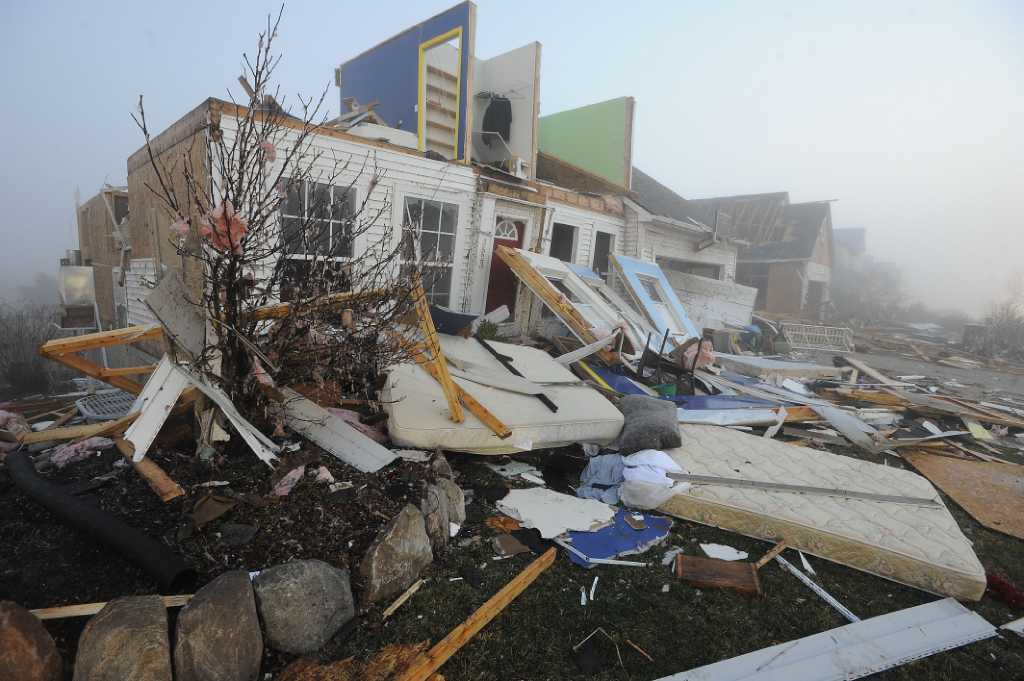 Storm warnings spare village from tornado injuries