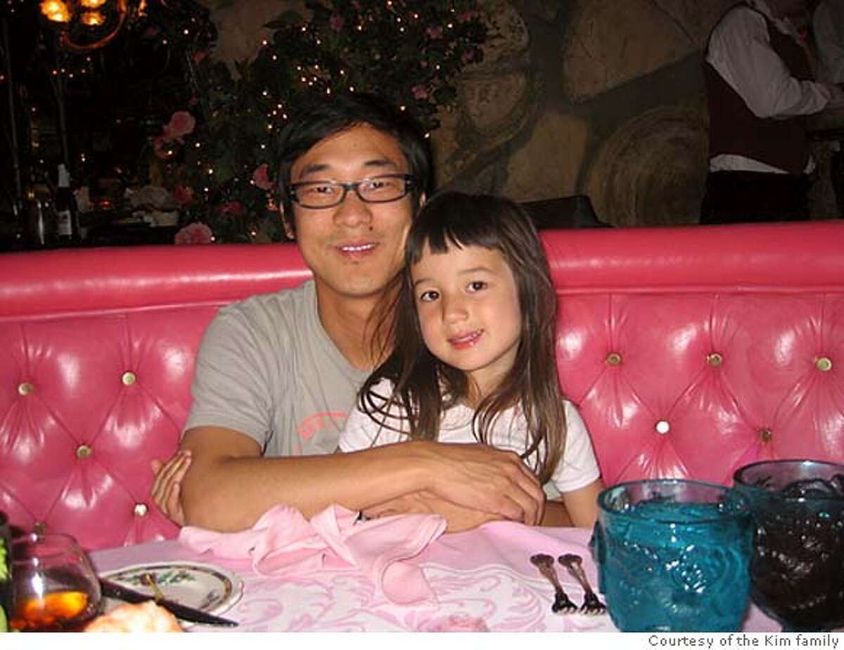 James Kim with his older daughter Penelope.